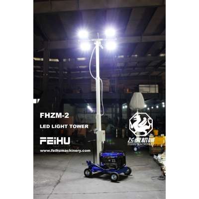 5M height, 5KW generator Mobile Light Tower